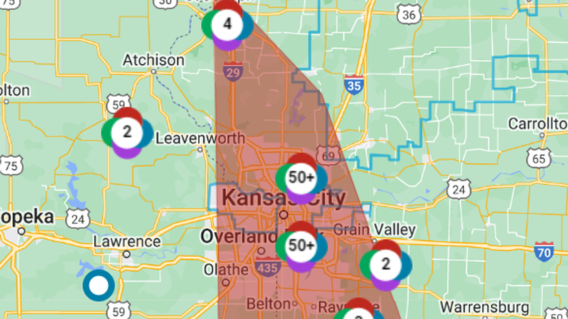Power outages from storms affect thousands across KC metro Kansas